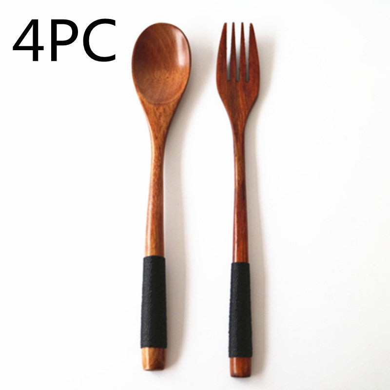 Artisan Wooden Spoon and Fork Set