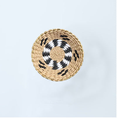 Boho Woven Wall Art Set- Handmade Rattan & Macrame Decor