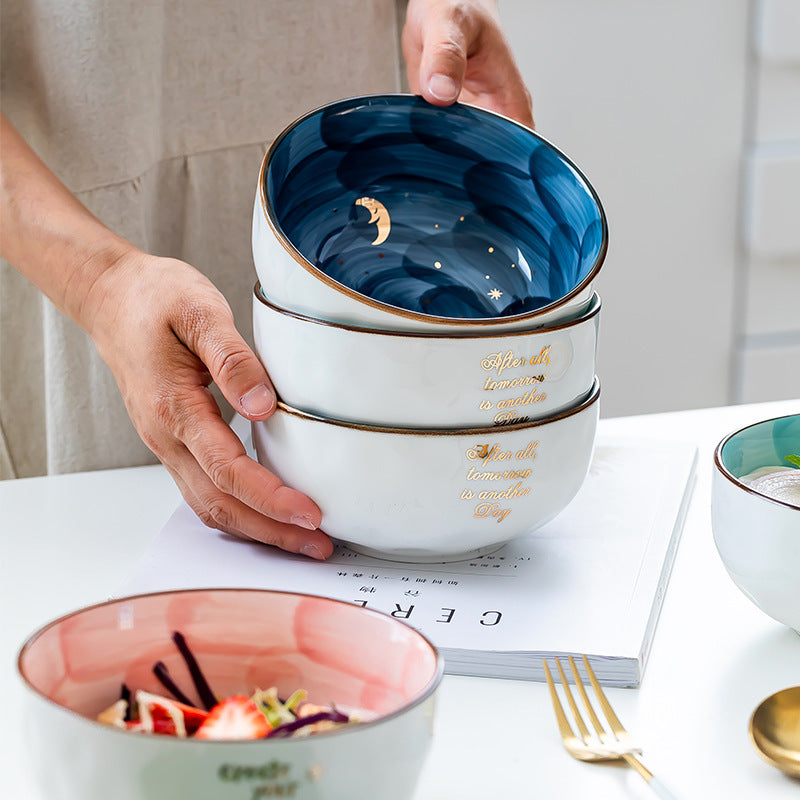 Celeste Ceramic Bowl Set-Galaxy Inspired Design