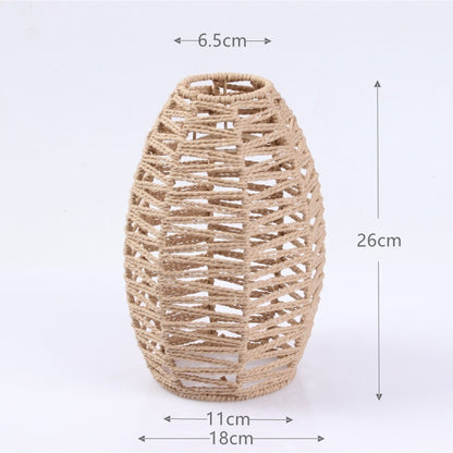 TerraGlow Woven Pendant Lamps – Handcrafted Paper String Shades