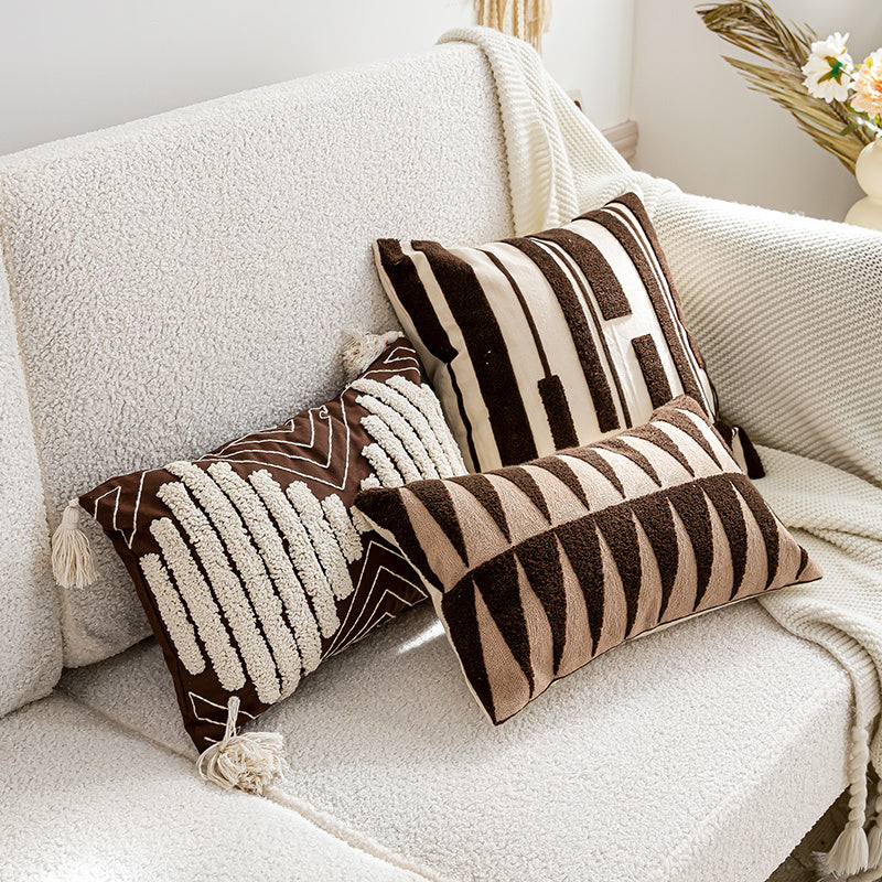 Handwoven Boho Stripe Pillow Cover Collection