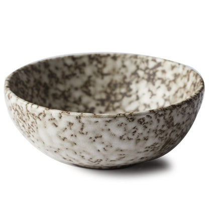 Snow in Stone – Glazed Ceramic Salad Bowl