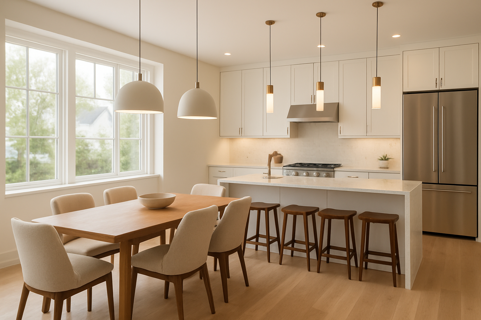 dining and kitchen 
