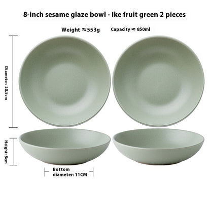 Pastel Haze Large Bowel-Minimalist Ceramic Tableware
