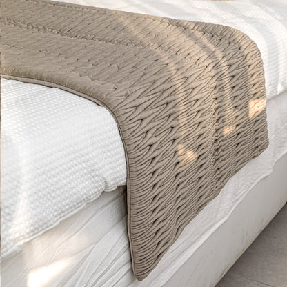 Modern Minimalist Bed Runner and Pillow cover