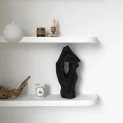 Eclipse Ceramic Sculpture Black by Simple Homes