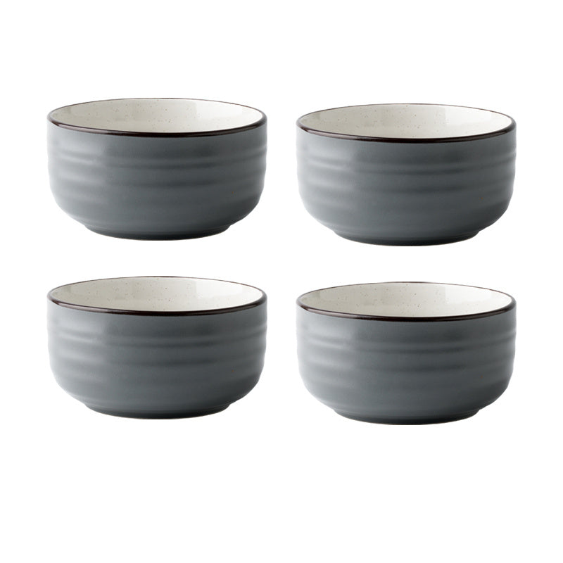 Monotone Ceramic Rice Bowel- Modern Japanese Style