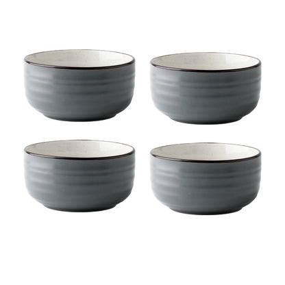 Monotone Ceramic Rice Bowel- Modern Japanese Style