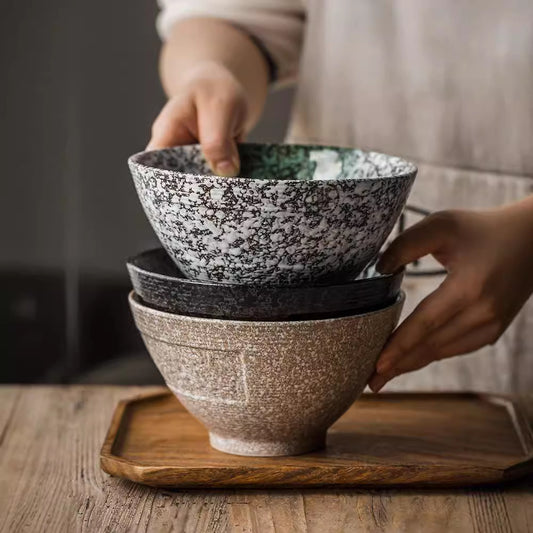 Arashi Hand-Painted Porcelain Soup Bowl