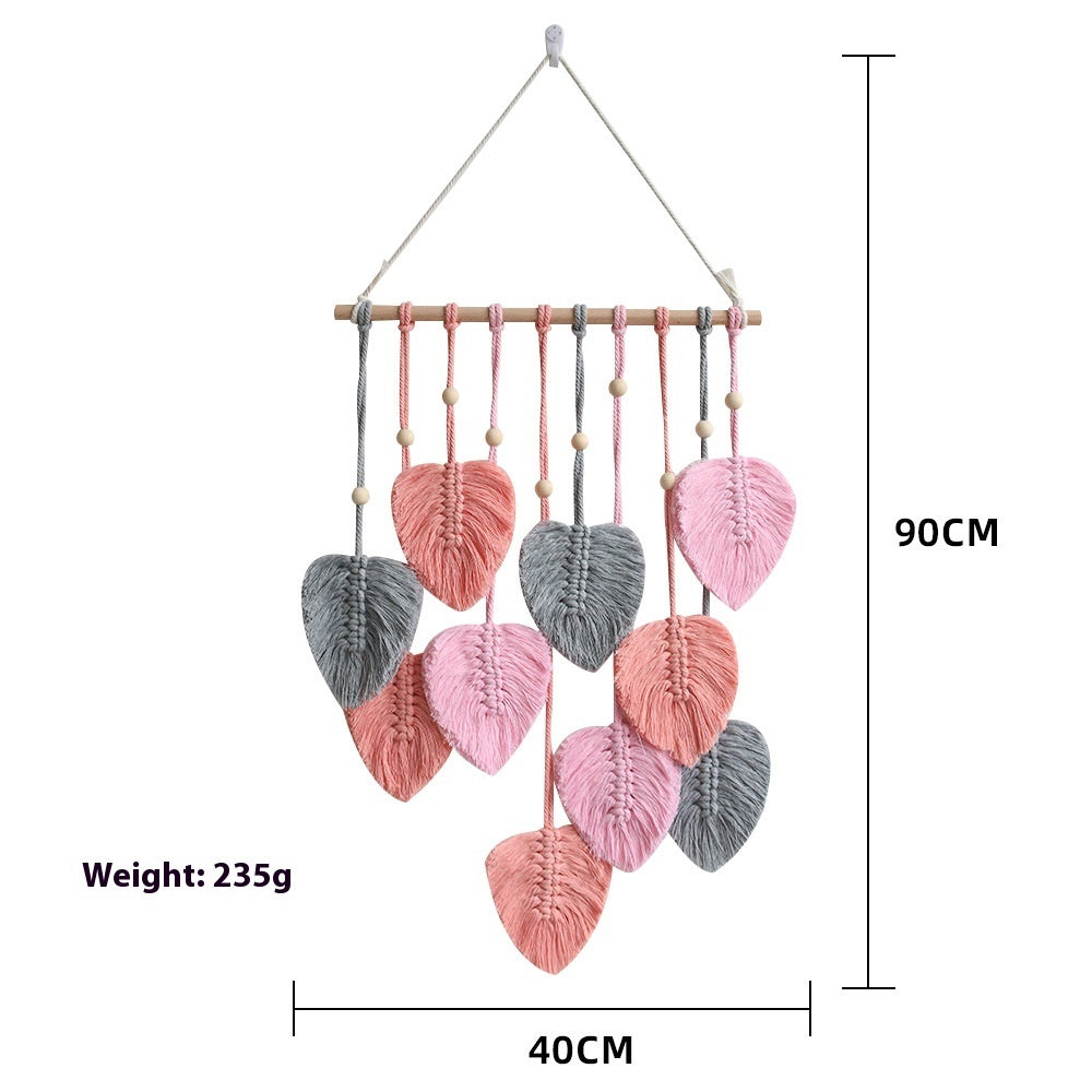 Boho Leaf Weave Wall Hanging