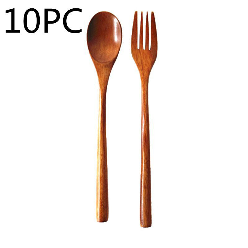 Artisan Wooden Spoon and Fork Set