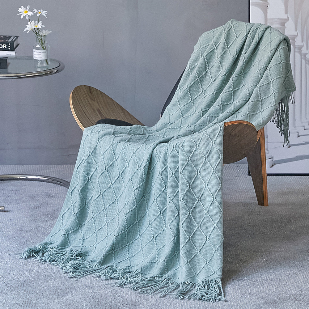 CloudSoft Knitted Throw – Four Seasons Comfort