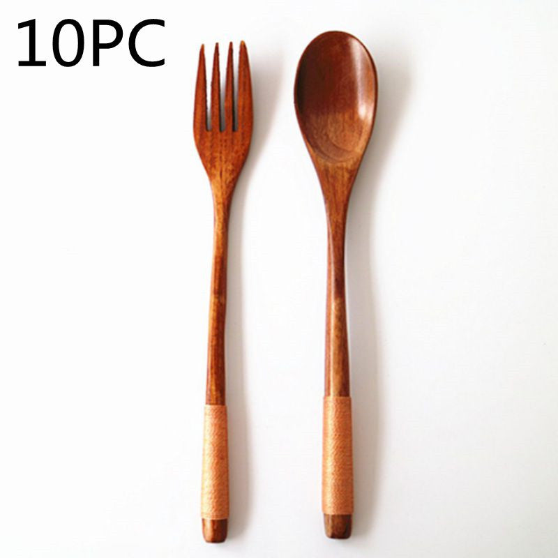 Artisan Wooden Spoon and Fork Set