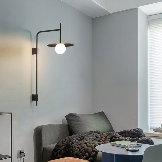 NordGlow™ Nordic Wall Light – Minimalist Iron Sconce for Bedroom & Living Room