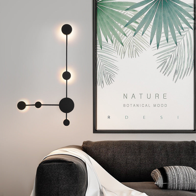 Nordic Minimalist Iron Wall Lamp – Tricolor Modern Accent Light