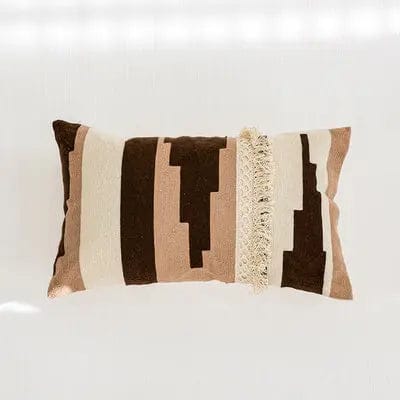 Handwoven Boho Stripe Pillow Cover Collection Milo B 30x50cm / Without pillow core by Simple Homes