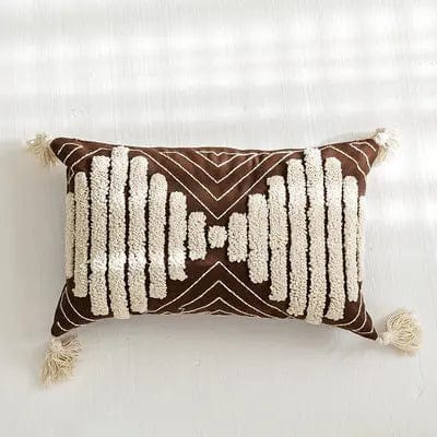 Handwoven Boho Stripe Pillow Cover Collection Milo D 30x50cm / Without pillow core by Simple Homes
