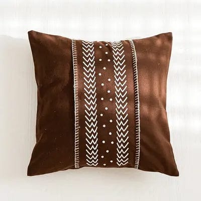 Handwoven Boho Stripe Pillow Cover Collection Milo F 45x45cm / Without pillow core by Simple Homes