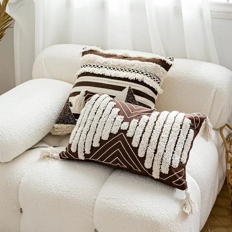 Handwoven Boho Stripe Pillow Cover Collection by Simple Homes