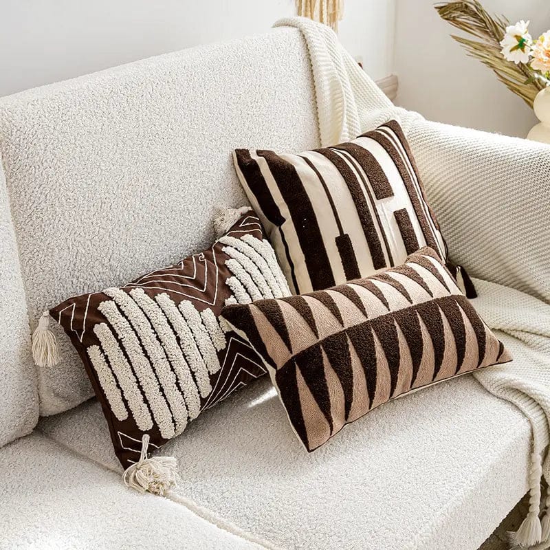 Handwoven Boho Stripe Pillow Cover Collection by Simple Homes