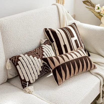 Handwoven Boho Stripe Pillow Cover Collection by Simple Homes