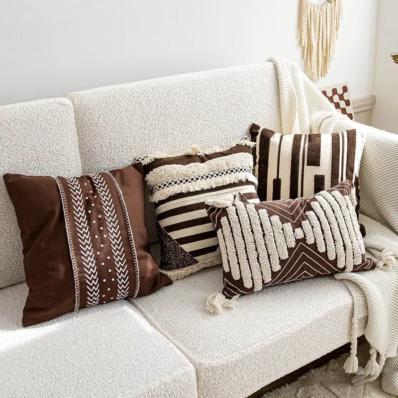 Handwoven Boho Stripe Pillow Cover Collection by Simple Homes