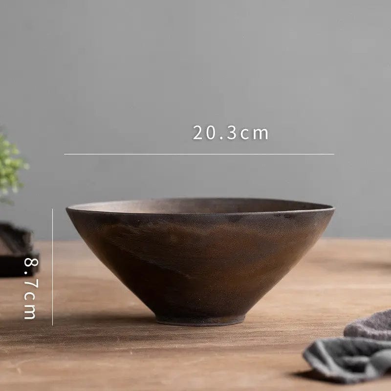 Japanese-Inspired Porcelain Ramen & Salad Bowl – Vintage Ceramic Serving Dish Cream by Simple Homes