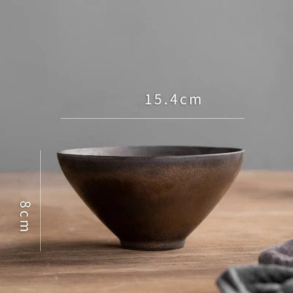 Japanese-Inspired Porcelain Ramen & Salad Bowl – Vintage Ceramic Serving Dish Ivory by Simple Homes