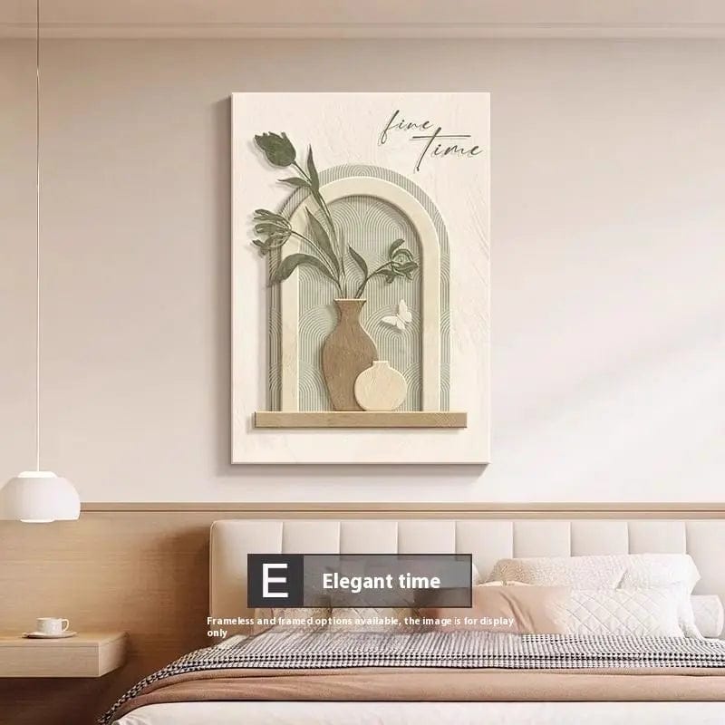 LineaMuse™ Minimalist Character Art Prints – Frameless Canvas Wall Decor E Style Elegant Time / 40X60cm Frameless Painting by Simple Homes