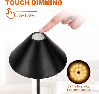LumaFlex Touch Lamp – Adjustable Height & Warm Glow White 3000K 2000mAh by Simple Homes