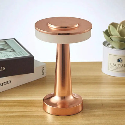 LumiAura™ Rechargeable LED Table Lamp – Touch-Control with 3-Color Dimming by Simple Homes