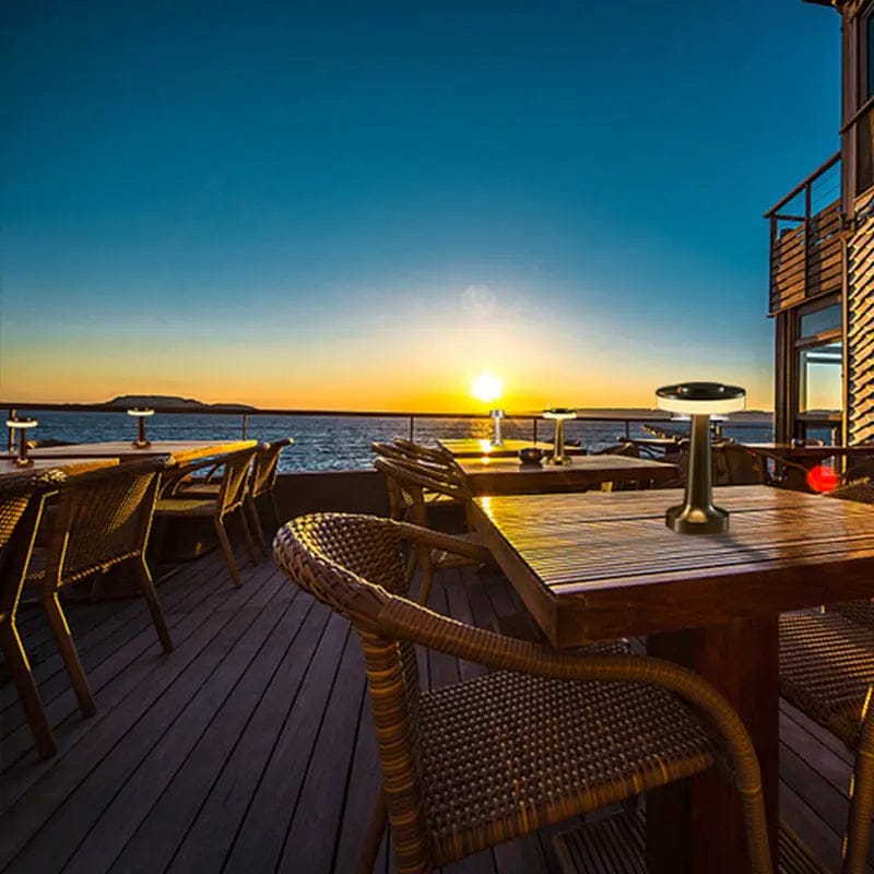 LumiAura™ Rechargeable LED Table Lamp – Touch-Control with 3-Color Dimming by Simple Homes