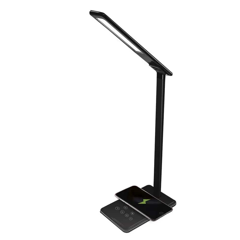 LumiCharge Pro – Wireless Charging Desk Lamp LED Black by Simple Homes