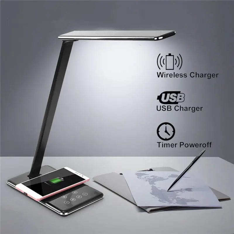 LumiCharge Pro – Wireless Charging Desk Lamp LED by Simple Homes