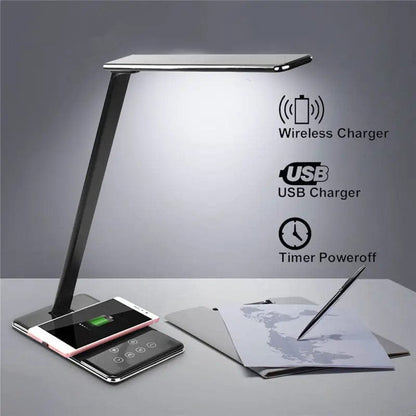 LumiCharge Pro – Wireless Charging Desk Lamp LED by Simple Homes