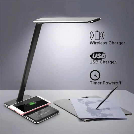 LumiCharge Pro – Wireless Charging Desk Lamp LED by Simple Homes