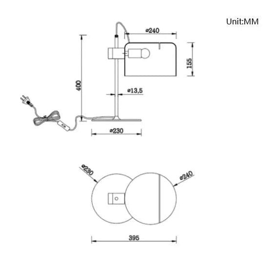 LumoArc™ Minimalist Black & White Table Lamp – Modern Living Room Accent by Simple Homes
