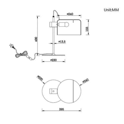 LumoArc™ Minimalist Black & White Table Lamp – Modern Living Room Accent by Simple Homes