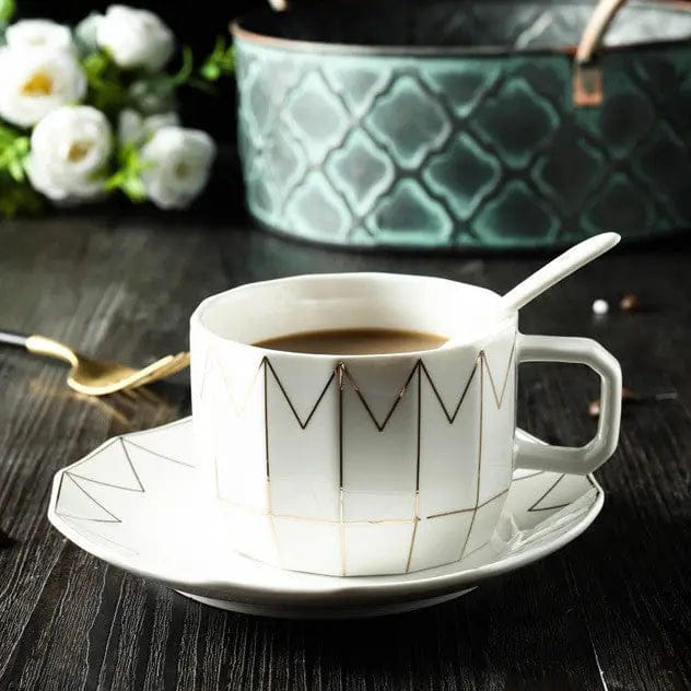 Luna Elegance Tea Set A cup and saucer 1set by Simple Homes