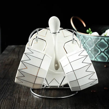 Luna Elegance Tea Set A cup and saucer 2sets by Simple Homes