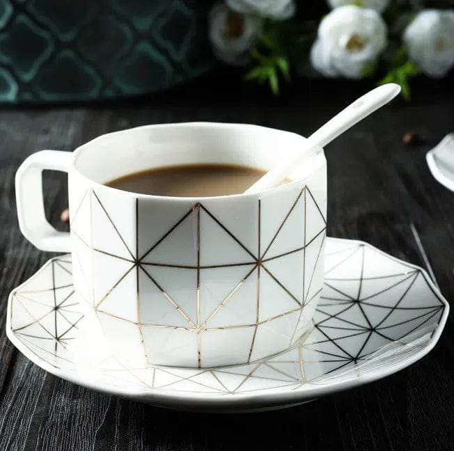 Luna Elegance Tea Set B cup and saucer 1set by Simple Homes