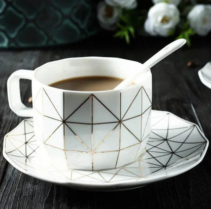 Luna Elegance Tea Set B cup and saucer 1set by Simple Homes