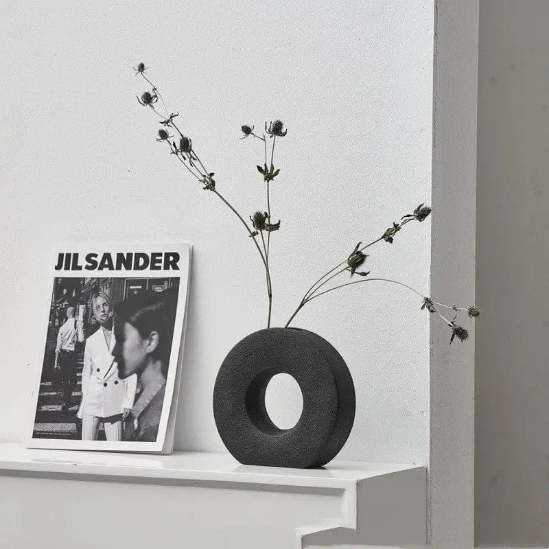 Luna Ring Ceramic Vase Collection by Simple Homes