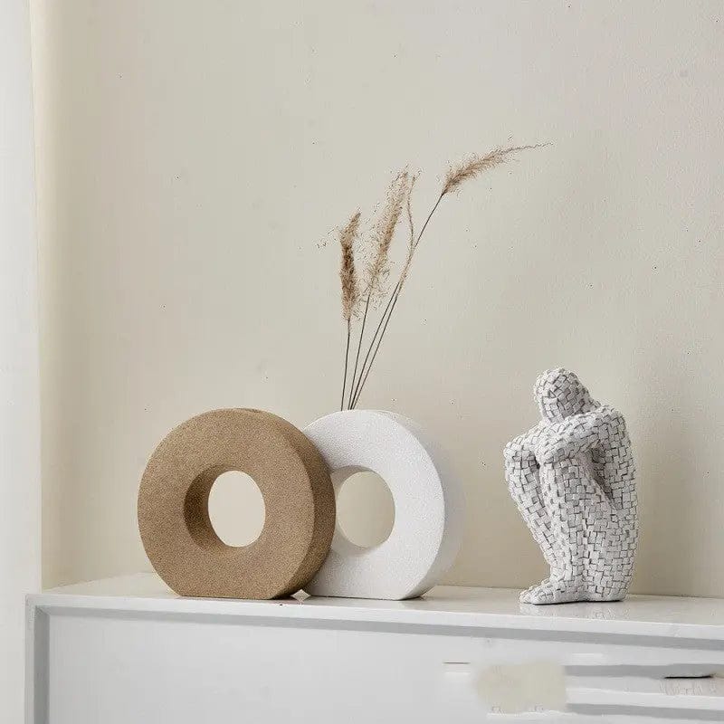Luna Ring Ceramic Vase Collection by Simple Homes