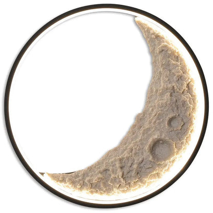 Lunar Glow Wall Lamp White / Black 40CM by Simple Homes