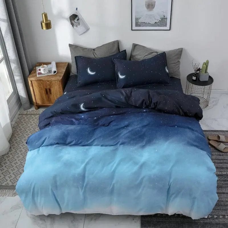 Luxury 4-Piece Bedding Set – Duvet Cover, Bed Sheet & Pillowcases Night sky / 4pcs / 1.5m by Simple Homes