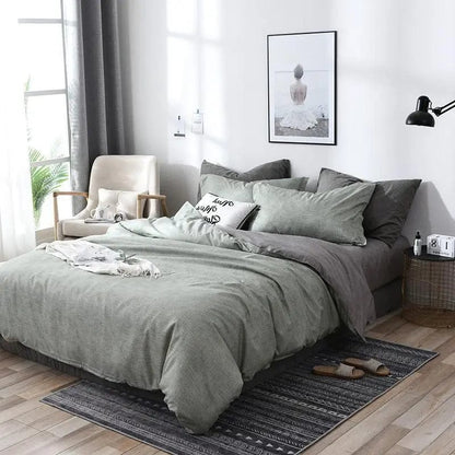 Luxury 4-Piece Bedding Set – Duvet Cover, Bed Sheet & Pillowcases by Simple Homes