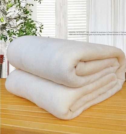 Luxury Flannel Coral Fleece Blanket – Ultra-Soft & Lightweight Comfort Beige / 150X200cm by Simple Homes