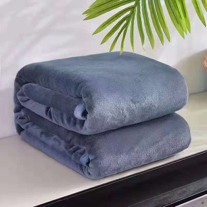 Luxury Flannel Coral Fleece Blanket – Ultra-Soft & Lightweight Comfort Dark Grey / 200X230cm by Simple Homes