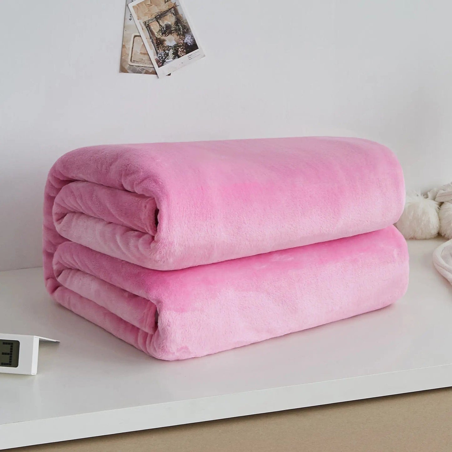 Luxury Flannel Coral Fleece Blanket – Ultra-Soft & Lightweight Comfort Pink / 200X230cm by Simple Homes